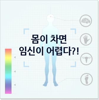 몸이 차면 임신이 어렵다?!